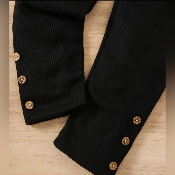 Trendy girls solid 2 pcs set - Picture 5 of 6